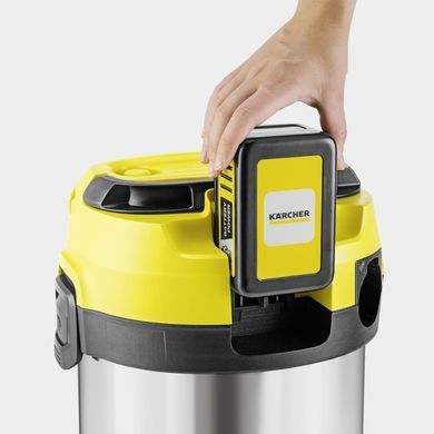 Пилосос професійний акумуляторний Karcher WD 3-18 S V-17/20 18В 110мБар контейнер 17л без АКБ та ЗП (1.628-575.0) [113942]