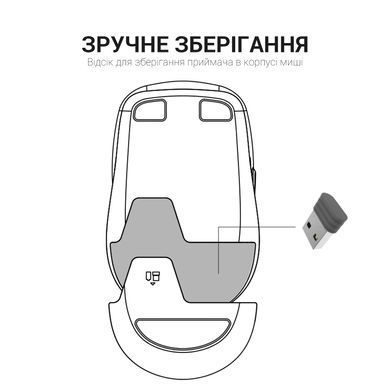 Миша бездротова OfficePro Mint (M230M) [606686]