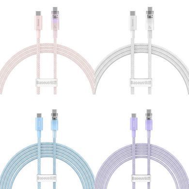 Кабель Baseus Explorer Series Fast Charging Cable with Smart Temperature Control Type-C to Type-C 100W 2m Galaxy Blue (P10319703311-01) [802449]