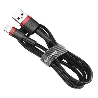 Кабель Baseus Cafule Cable USB For iP 2A 3m Red+Black (CALKLF-R91) [802372]