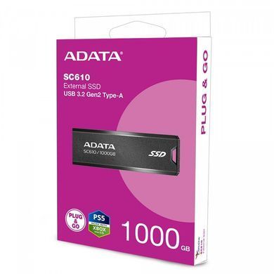 Портативний SSD ADATA SC610 1TB USB 3.2 550/500Mb/s Black (SC610-1000G-CBK/RD) [803625]