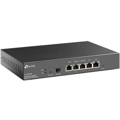 Мультисервісний маршрутизатор TP-Link 2xGE LAN 1xGE WAN 2xGE LAN 1xSFP VPN Omada (ER7206) [401449]