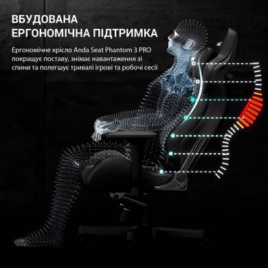 Крісло для геймерів Anda Seat Phantom 3 Pro Size L Dark Gray Linen Fabric (AD18YC-06-GB-F) [618540]