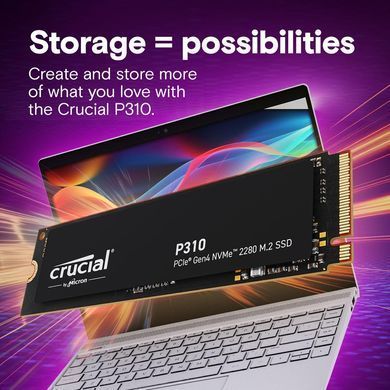 Твердотільний запам&rsquo;ятовувальний пристрій накопичувач (SSD) G4 M.2 NVME 500GB P310 CRUCIAL (CT500P310SSD8) [502862]