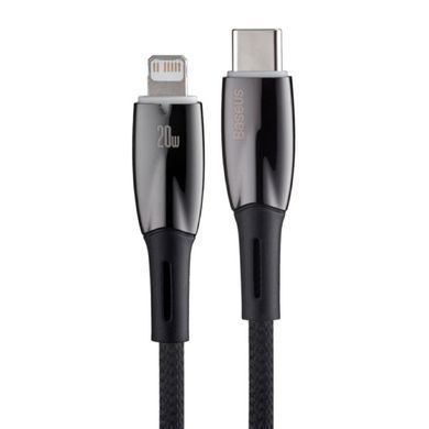 Кабель Baseus Glimmer Series Fast Charging Data Cable Type-C to iP 20W 1m Black (CADH000001) [802603]