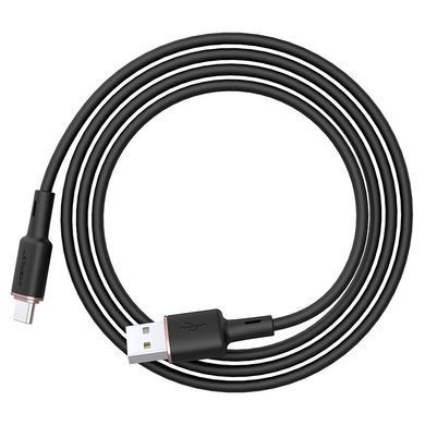 Кабель ACEFAST C2-04 USB to Type-C 3A, 1.2m, silicone, zinc connectors, Black (6974316280767) [804366]