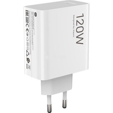 Зарядний пристрій Xiaomi 120W HyperCharge Combo USB-A White + кабель Type-C (BHR9462EU) [620224]