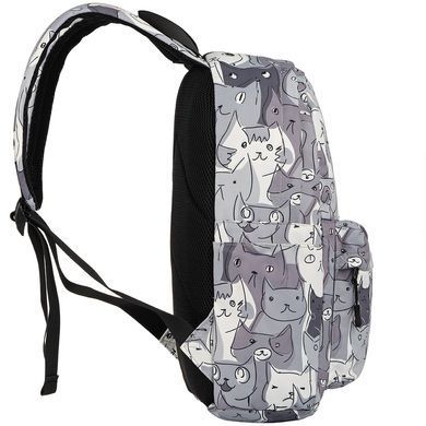 Рюкзак 2Е, TeensPack Cats, сірий (2E-BPT6114GC) [103207]