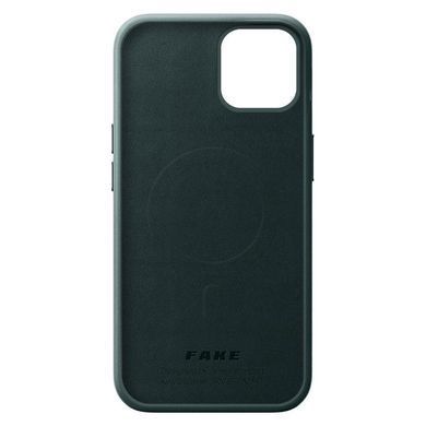 Чохол-накладка Armorstandart Fake Leather для Apple iPhone 14 Shirt Green (ARM64393) [601533]