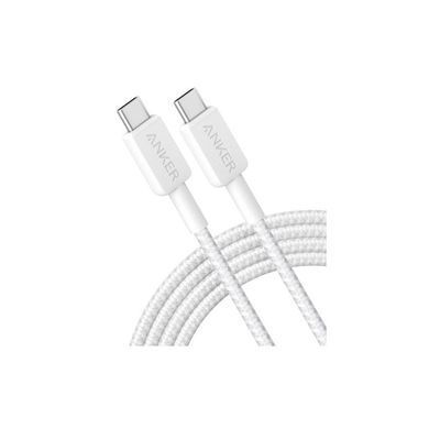 Кабель Anker 322 USB-C - USB-C, 1.8 м, White (A81F6H21) [616976]