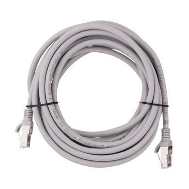 Патч-корд 2E САТ 6, FTP, 5м, 26AWG, RJ45, 7/0.16, Cu, LSZH, сірий (2E-PC6CU-FTP5LSZH-GRY) [109892]