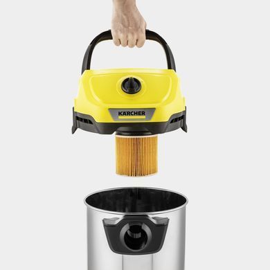 Пилосос професійний акумуляторний Karcher WD 3-18 S V-17/20 18В 110мБар контейнер 17л без АКБ та ЗП (1.628-575.0) [113942]