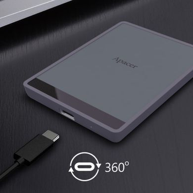 Портативний SSD Apacer AS724 512 GB USB 3.2 Gen.2 Type-C Read/Write 500MB/s Mauve (AP512GAS724M-1) [803194]