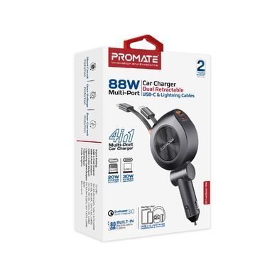 Автомобільний зарядний пристрій Promate 88W Black (drivegear-r2) [603397]