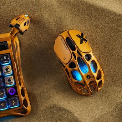Миша GravaStar Mercury X Pro, 8K, BT/WL/USB-A, RGB, Battle-Worn Yellow (GS_X_PRO_YLW) [113154]