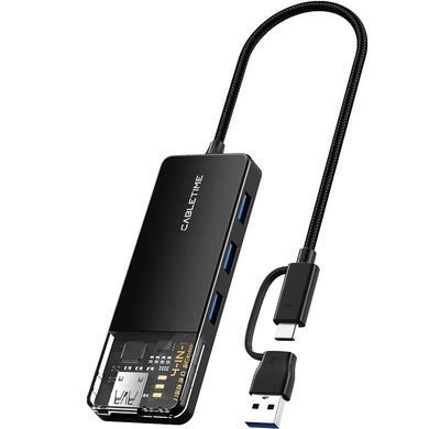 USB-хаб Cabletime USB Type-C 4-в-1 (CB03B) [605130]