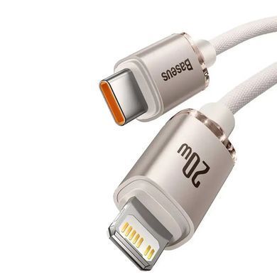 Кабель Baseus Crystal Shine Series Fast Charging Data Cable Type-C to iP 20W 1.2m Pink (CAJY001304) [802570]