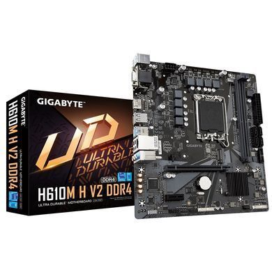 Материнська плата GIGABYTE H610M H V2 s1700 H610 2xDDR5 HDMI D-Sub mATX (H610M_H_V2) [112878]