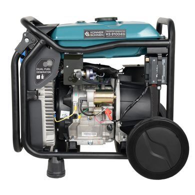 Генератор газобензиновий інверторний Konner&Sohnen KS 8100iEG 1/3, LPG 230/4000В, 8-8.5кВт, електростартер, 68кг (KS8100IEG1/3) [114592]