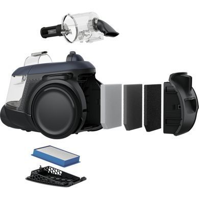 Пилосос Electrolux контейнерний, 700Вт, конт пил -1.6л, HEPA12, 4 насадки, синій (EL61C3DB) [15625]