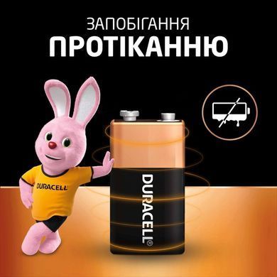 Батарейка крона Duracell 9V/6LR61 (1шт) (5000394125308) [806417]