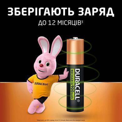 Акумулятор Duracell HR3 900mAh (4шт) (5000394203822) [806114]