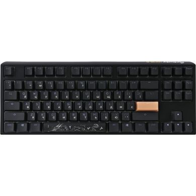 Клавіатура Ducky One 3 TKL Cherry MX Blue RGB UA USB Black (DKON2187ST-CUAPXCLAWSC1) [614118]