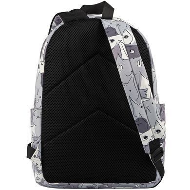 Рюкзак 2Е, TeensPack Cats, сірий (2E-BPT6114GC) [103207]