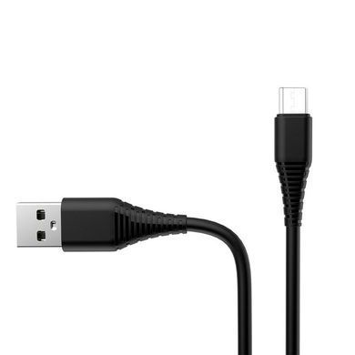 Кабель ColorWay USB - microUSB (M/M) (PVC), 2.4А, 1 м, Black (CW-CBUM025-BK) [618411]