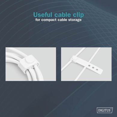 Кабель DIGITUS USB-C > Lightning заряджання/синхронізації, USB 2.0, 60W, силіконовий, 1м, білий (AK-600110-010-W) [108612]