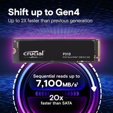 Твердотільний запам&rsquo;ятовувальний пристрій накопичувач (SSD) G4 M.2 NVME 500GB P310 CRUCIAL (CT500P310SSD8) [502862]