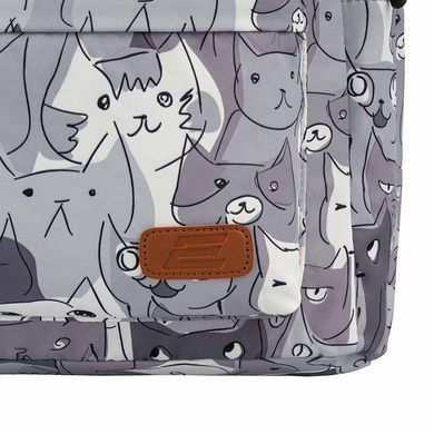 Рюкзак 2Е, TeensPack Cats, сірий (2E-BPT6114GC) [103207]