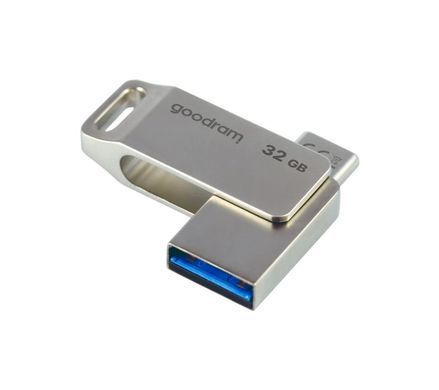 Флеш-накопичувач USB3.2 32GB OTG Type-C Goodram ODA3 Silver (ODA3-0320S0R11) [607260]