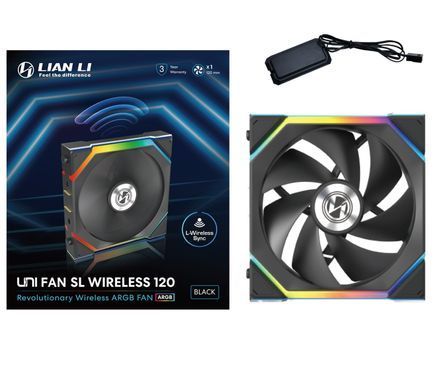 Вентилятор Lian Li Uni Fan SL Wireless 120-1 Black (G99.12SL1W1B.00) [616499]