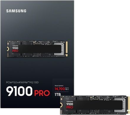 Накопичувач SSD Samsung M.2 1TB PCIe 5.0 9100PRO (MZ-VAP1T0BW) [109354]