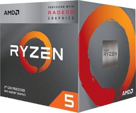 Центральний процесор AMD Ryzen 5 3400G 4C/8T 3.7/4.2GHz Boost 4Mb Radeon RX Vega 11 GPU Picasso AM4 65W Box (YD3400C5FHSBX) [112840]
