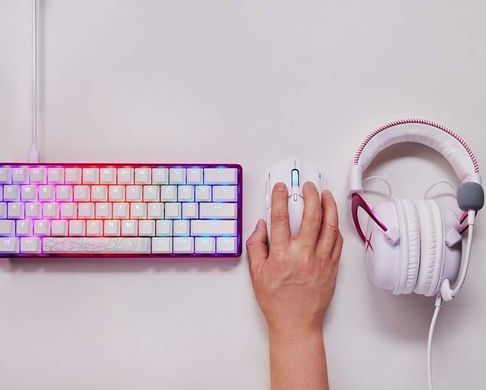 Миша HyperX Pulsefire Haste 2, RGB, USB-A/WL/BT, білий (6N0A9AA) [104048]