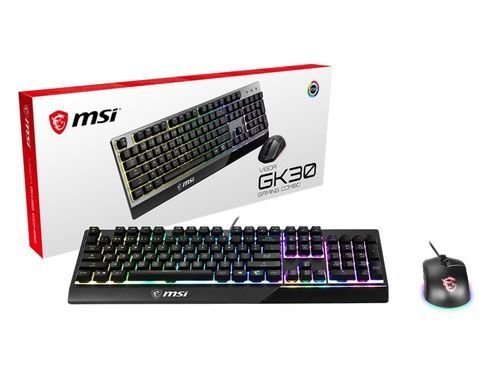 Комплект клавіатура та миша MSI Vigor GK30 COMBO UA USB, EN/UKR/RU, RGB, чорний (S11-04UA212-CLA) [103658]