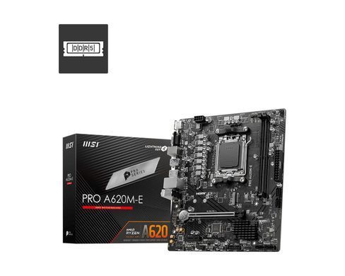 Материнcька плата MSI PRO A620M-E sAM5 A620 2xDDR5 M.2 HDMI D-Sub mATX (911-7E28-014) [109262]