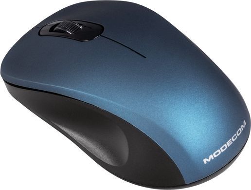 Мишка Modecom MC-WM10S, бездротова, 3кн., 1600dpi, Silent, синя (M-MC-WM10S-400) [401159]
