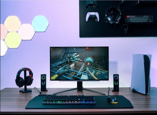 Монітор LG 27" 2xHDMI, DP, USB, Audio, OLED, 2560x1440, 240Hz, 0.03ms, DCI-P3 98.5%, G-SYNC, FreeSync, AdaptiveSync, Pivot, DisplayHDR TRUE BLACK 400 (27GS95QE-B) [101044]