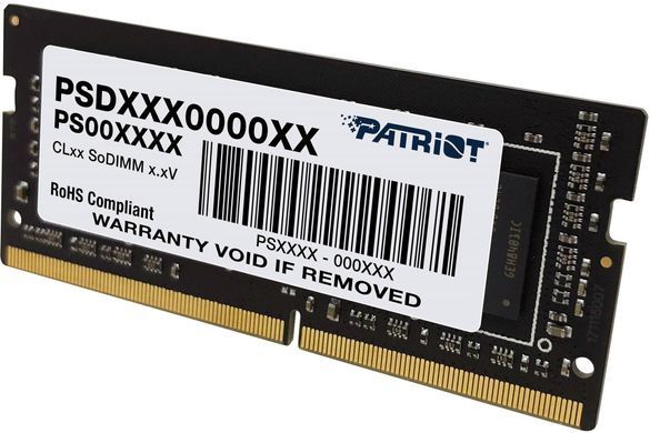 Модуль пам`яті SO-DIMM 16GB/3200 DDR4 Patriot Signature Line (PSD416G320081S) [618008]
