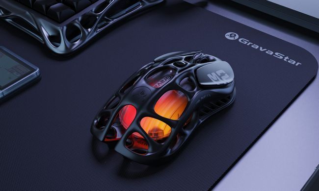 Миша GravaStar Mercury M2, BT/WL/USB-A, RGB, чорний (GRAVASTARM2_BLK) [104110]