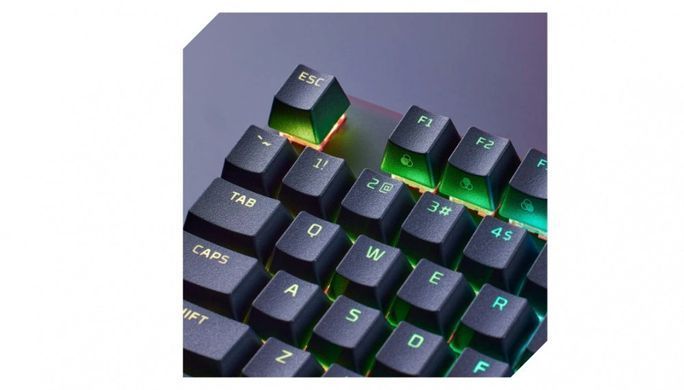 Клавіатура механічна HyperX Alloy Origins Core PBT 87key, AqUK, USB-A, EN/UA, RGB, чорний (639N9AA) [103557]
