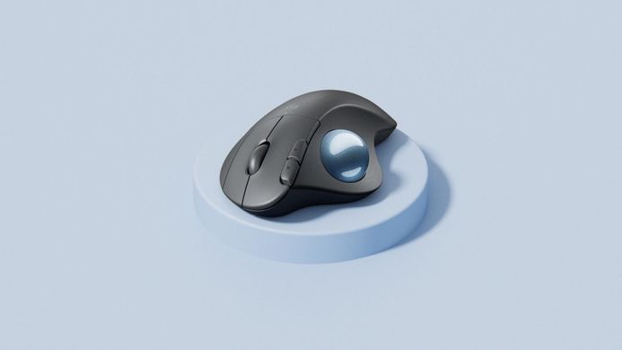 Маніпулятор миша бездротова LOGITECH ERGO M575 for Business - GRAPHITE - BT - EMEA-914 (910-006221) [500720]