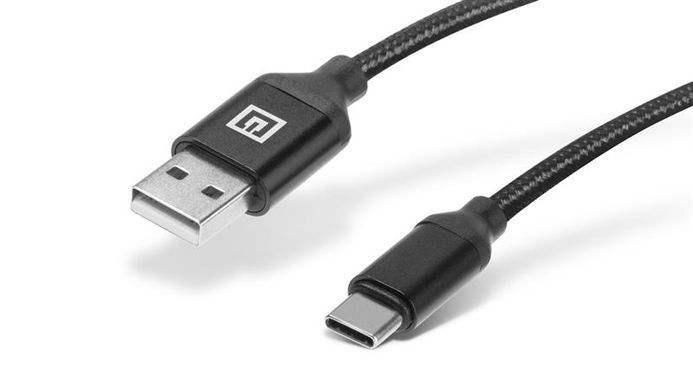 Кабель REAL-EL Premium Fabric USB - USB Type-C (M/M), 2 м, Black (EL123500047) [604047]