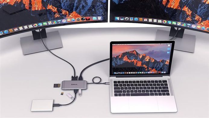 USB-хаб REAL-EL CQ-900 3 ports (EL123110003) [605108]