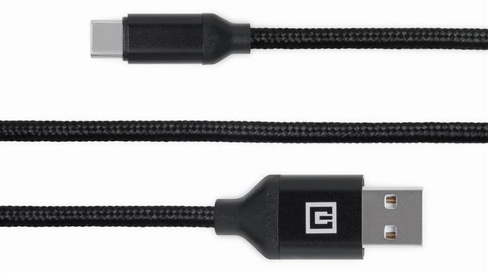 Кабель REAL-EL Premium Fabric USB - USB Type-C (M/M), 2 м, Black (EL123500047) [604047]