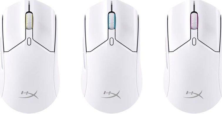 Миша HyperX Pulsefire Haste 2, RGB, USB-A/WL/BT, білий (6N0A9AA) [104048]