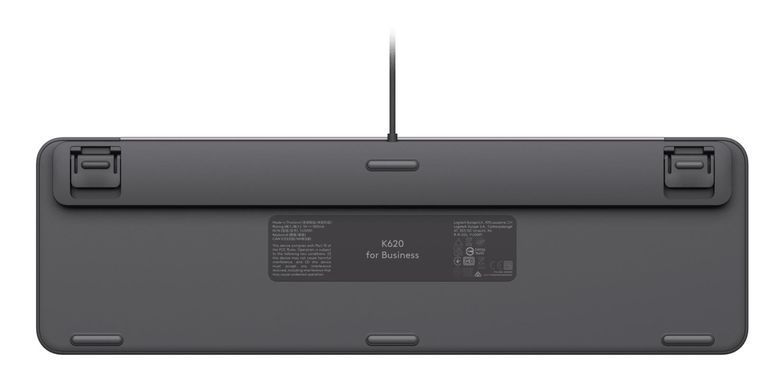Клавіатура дротова LOGITECH Signature Slim K620 Wired Keyboard for Business - GRAPHITE - US INT'L - USB - N/A - INTNL-973 - USB-C (920-013333) [501966]